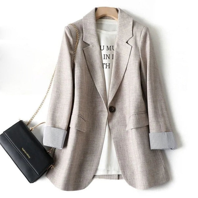 Street-wave Premium Blazer For Women Timeless Elegance And Versatile Tailored Outerwear