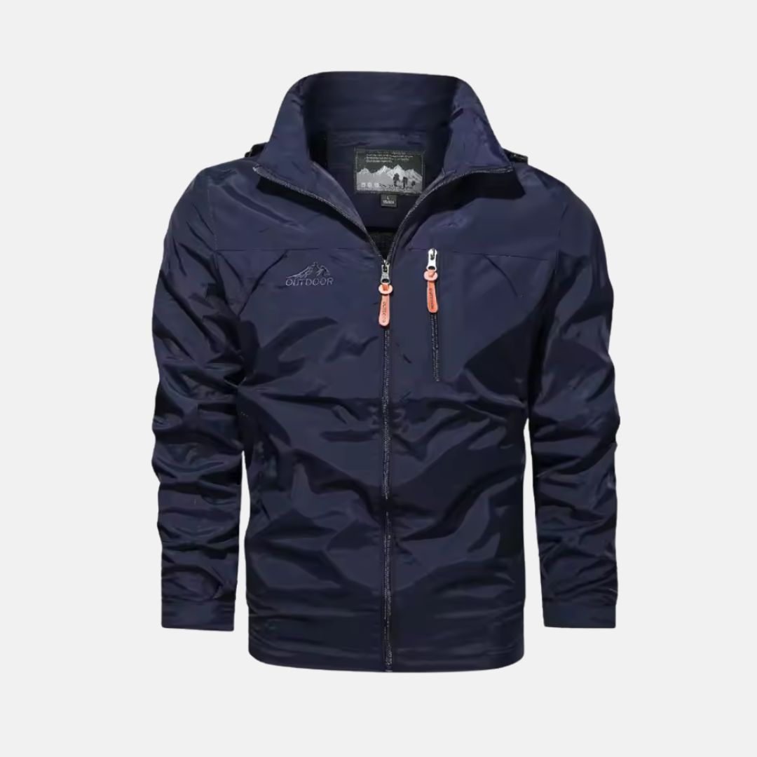 Men's Lightweight Water Resistant Outdoor Jacket Nordisk Flair With High Collar And Zippered Pockets