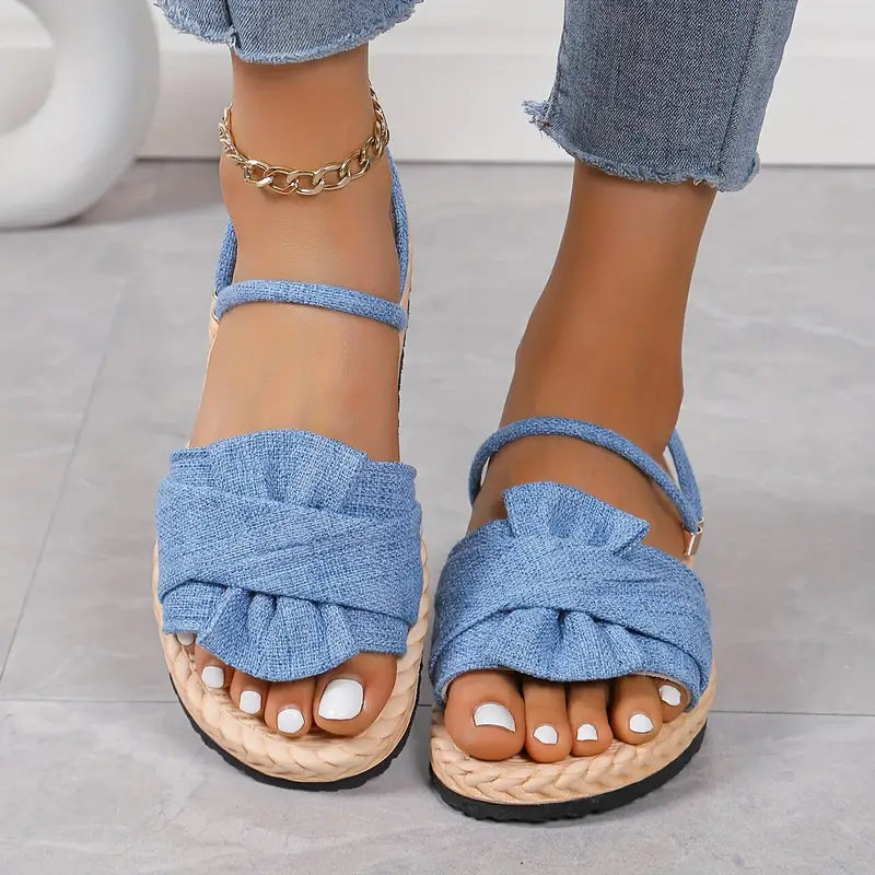 Street-wave Brenda Solid Color Soft Sandals For Women Elegant Comfort And Support