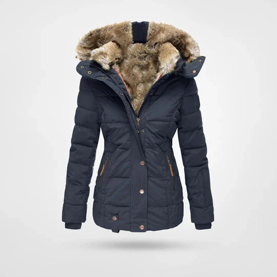 Street-Wave Womens Winter Coat With Luxurious Fur Collar For Elegant Everyday Warmth And Cozy Protection