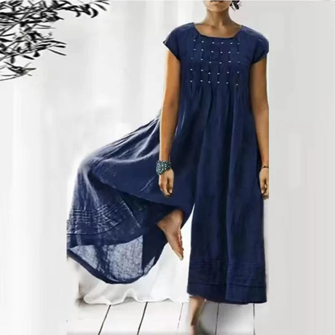 Street Wave Boho Maxi Dress Breathable Cotton For Women