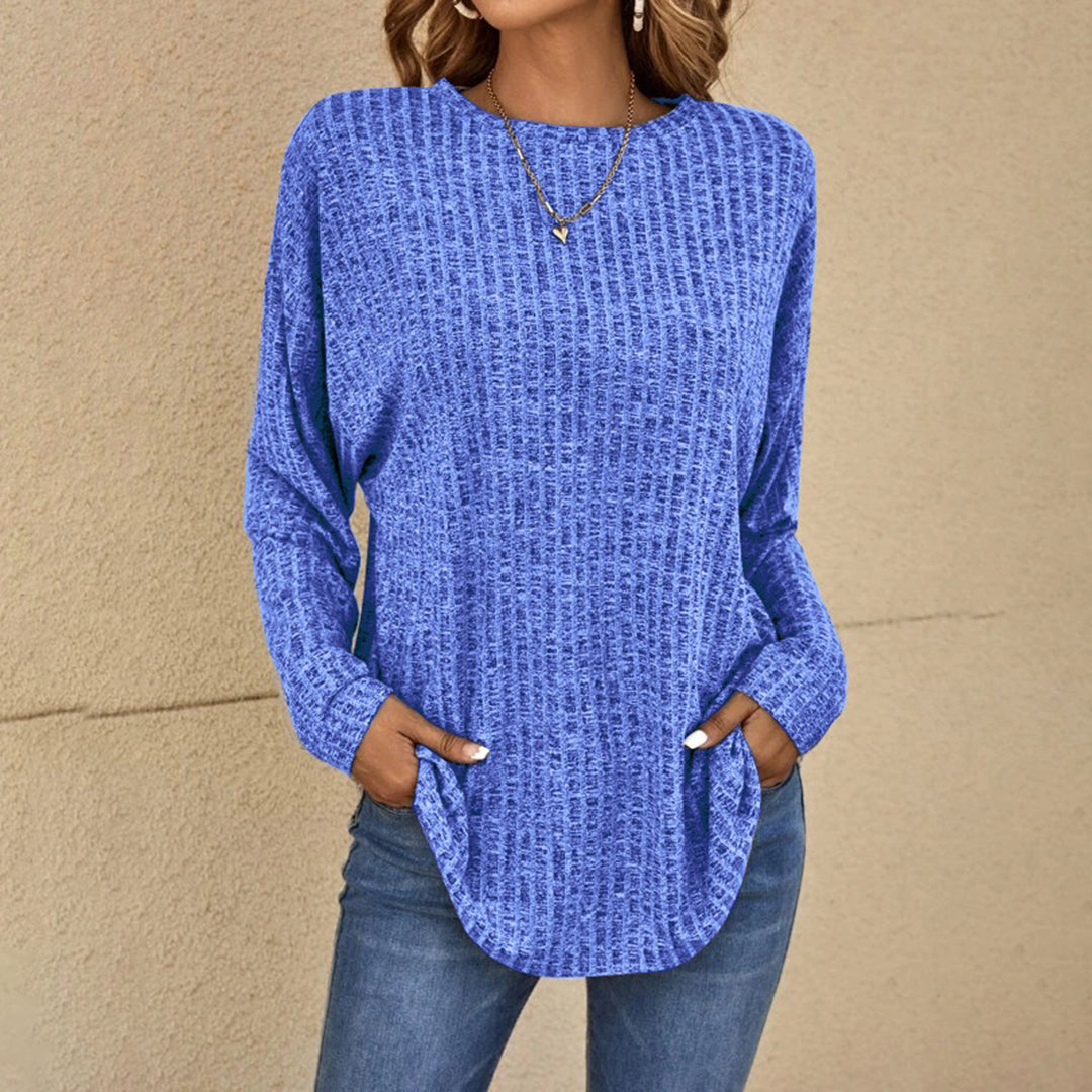 Streetwave Cozy Modern Sweatshirt For Women Timeless Chic Meets Effortless Comfort In Polyester Knit