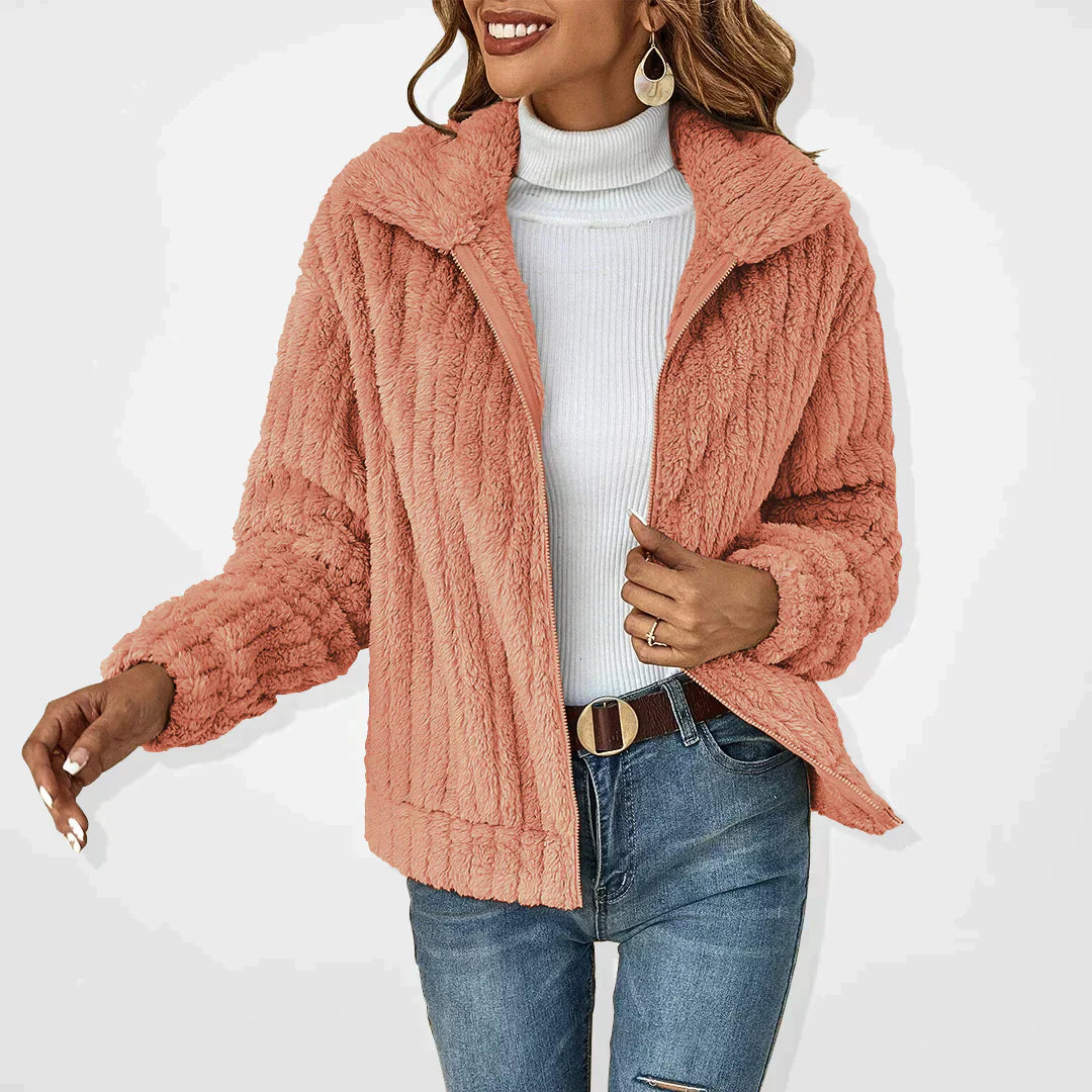 Women's Cozy Knit Cardigan with Soft Texture and Open Front