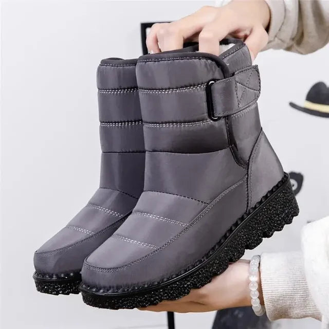 Street-Wave Winter Boots With Non-Slip PU Sole Insulated Waterproof For Outdoor Winter Walkers