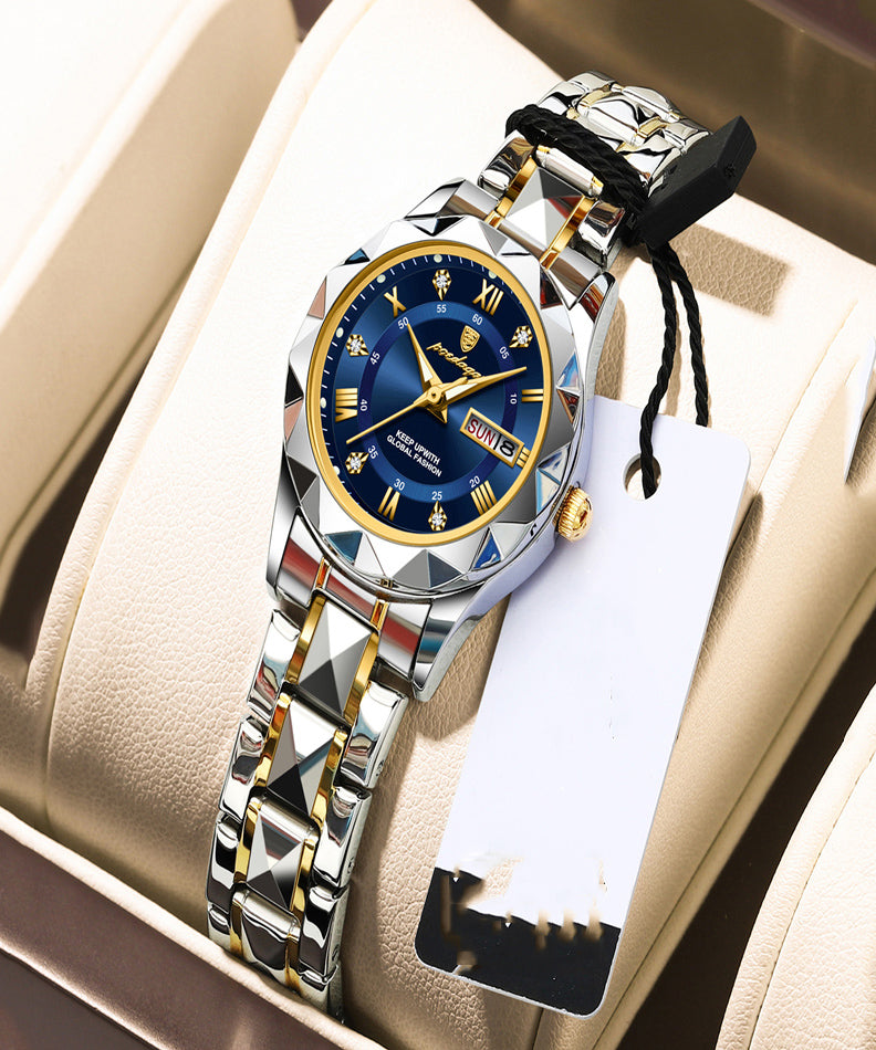 Montres Boutique en acier inoxydable bleu avec cristal saphir étanche - Street-Wave