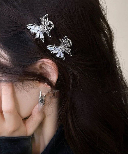 Épingle à cheveux en alliage de soie et cristal de zircon avec nœud - Street-Wave