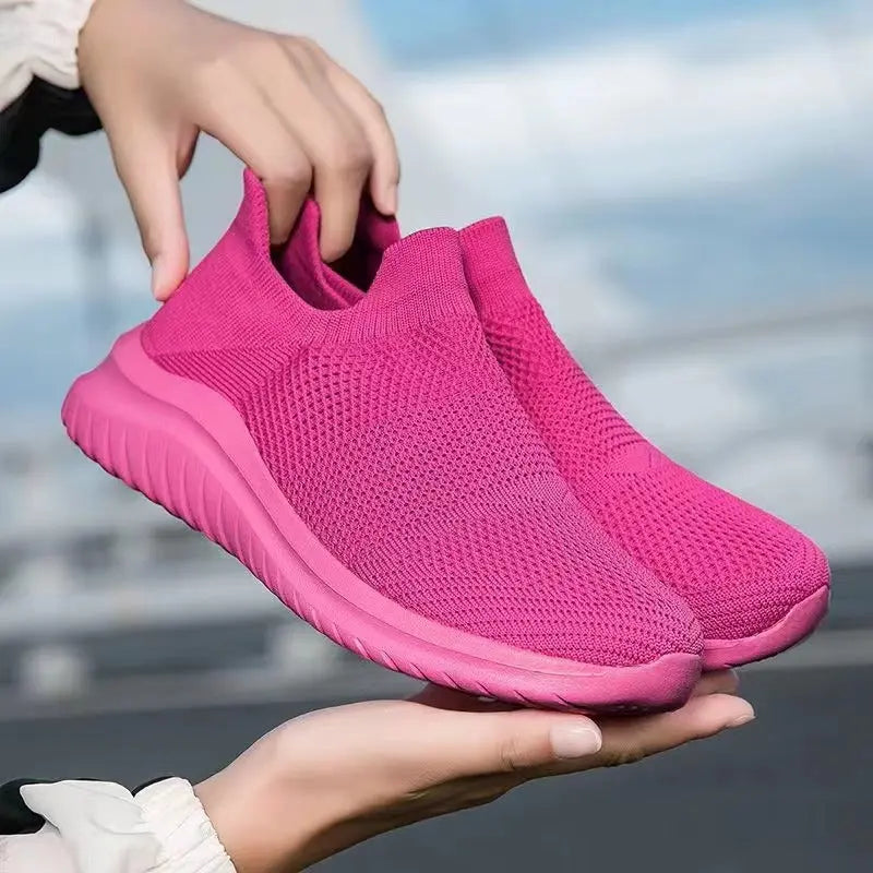 Street Wave Breathable Knit Sneakers Unisex Lightweight