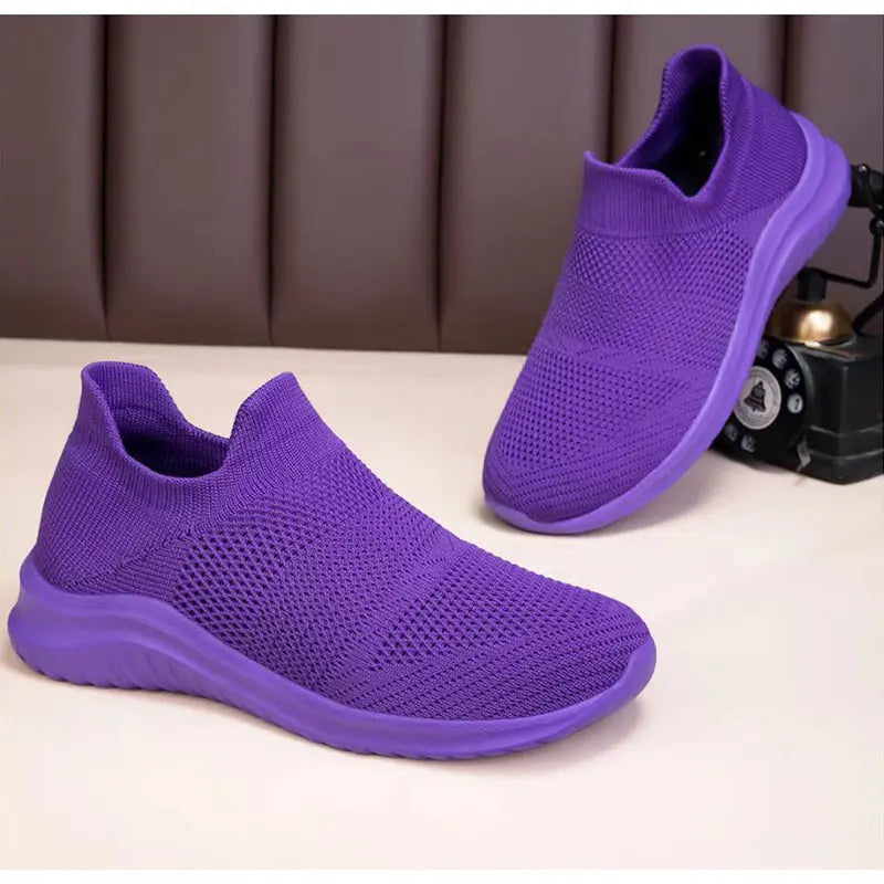 Street Wave Breathable Knit Sneakers Unisex Lightweight
