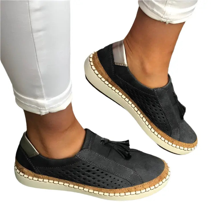 Street Wave Breathable Slip On Sneakers For Women All Day Comfort