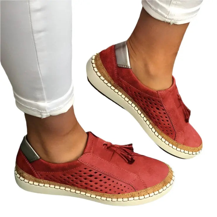 Street Wave Breathable Slip On Sneakers For Women All Day Comfort