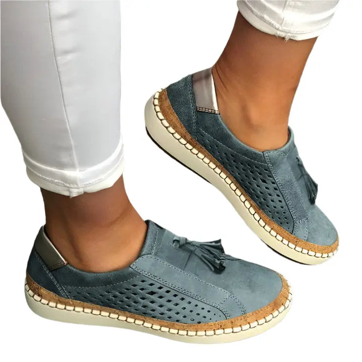 Street Wave Breathable Slip On Sneakers For Women All Day Comfort