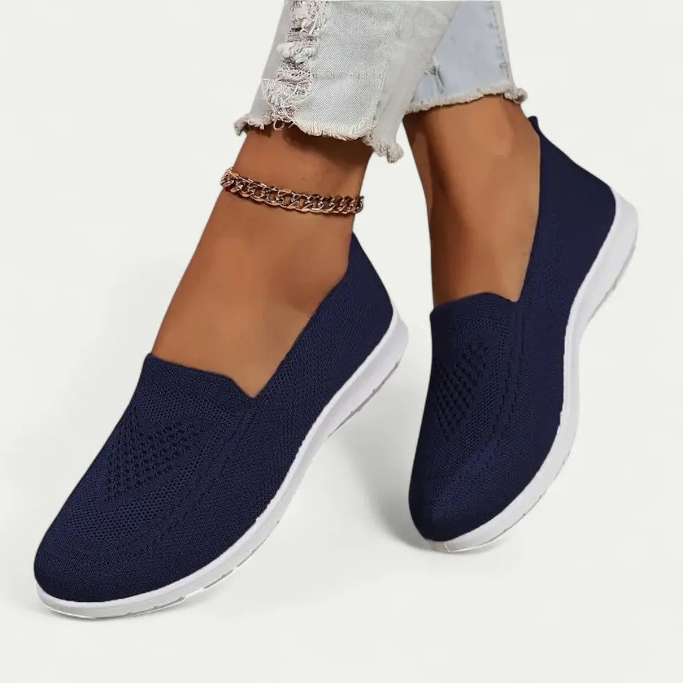 Street Wave Breathable Slip On Walking Shoes For Women