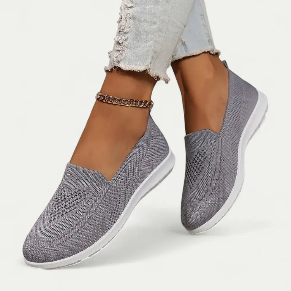 Street Wave Breathable Slip On Walking Shoes For Women