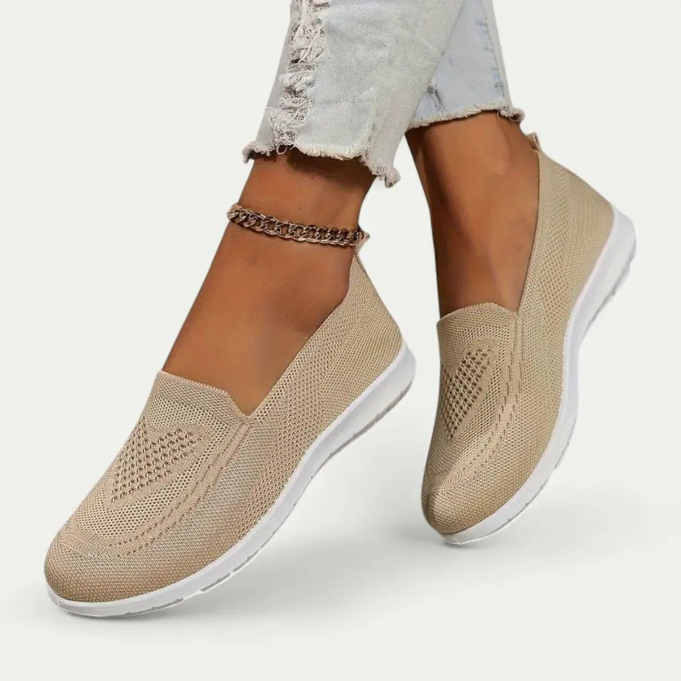 Street Wave Breathable Slip On Walking Shoes For Women