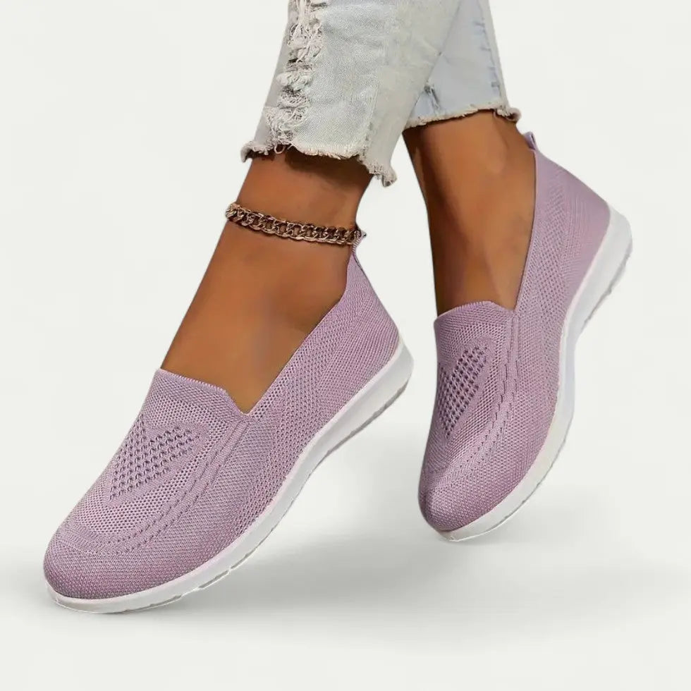 Street Wave Breathable Slip On Walking Shoes For Women