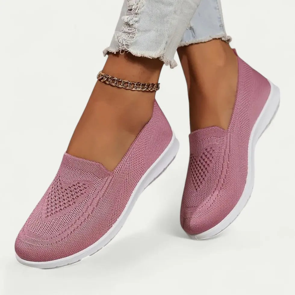 Street Wave Breathable Slip On Walking Shoes For Women