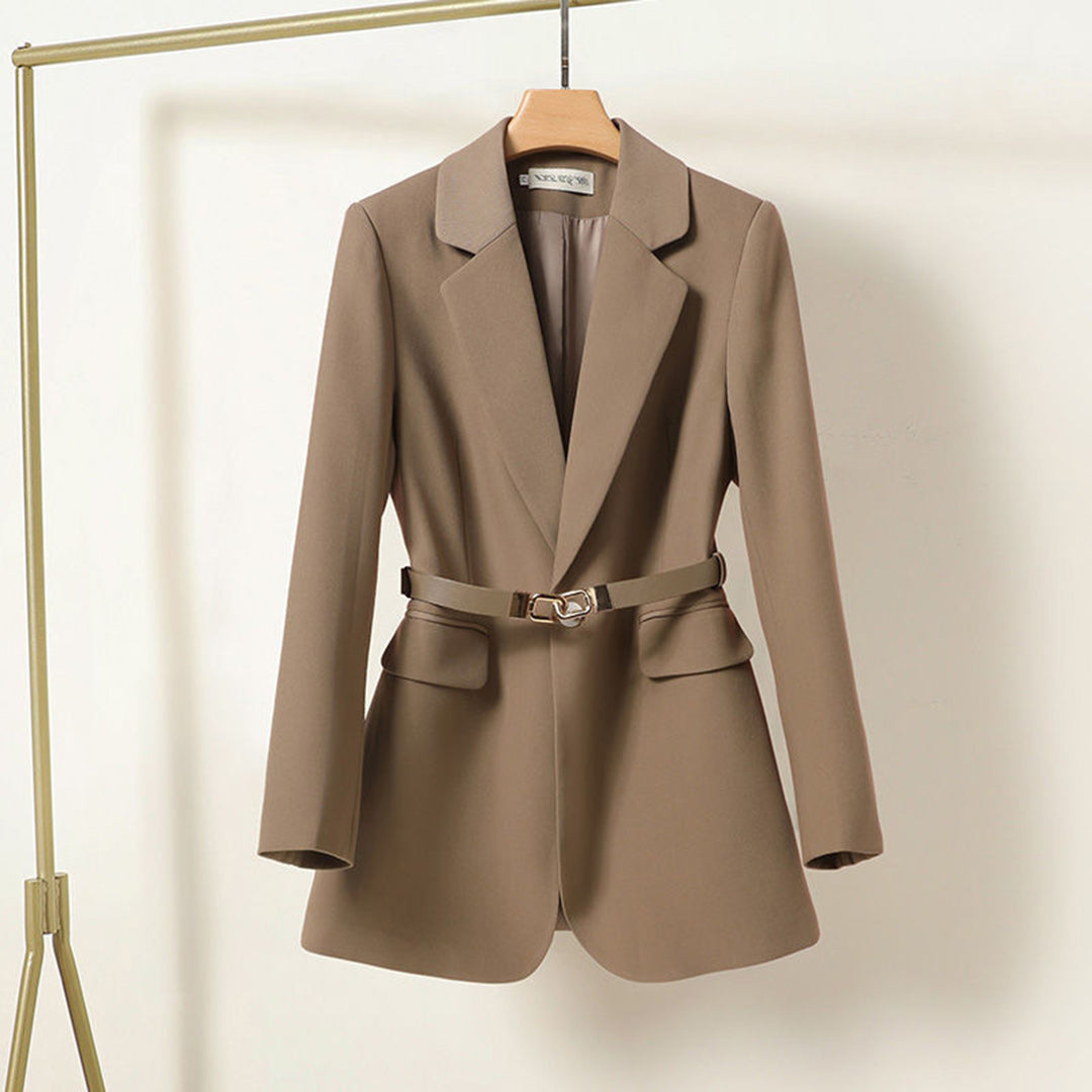 Xantha Womens Blazer by Streetwave Elegant Tailored Belted Jacket for Office Professionals Chic