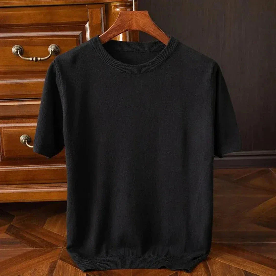 Bruce Wool Short-Sleeve O-Neck Tee By Street-Wave - Luxurious Butter-Soft Knit For Everyday Wardrobe