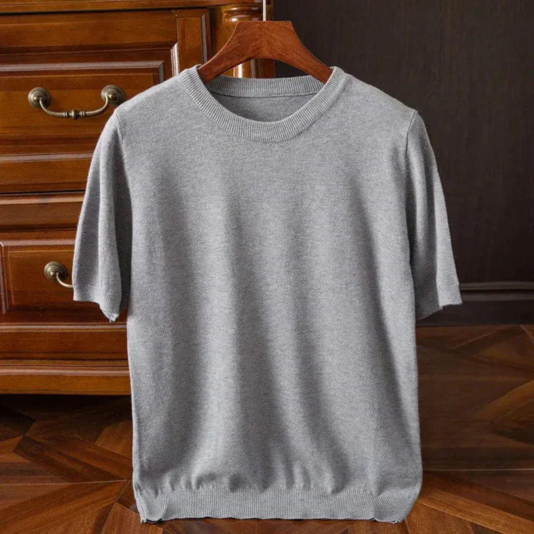 Bruce Wool Short-Sleeve O-Neck Tee By Street-Wave - Luxurious Butter-Soft Knit For Everyday Wardrobe