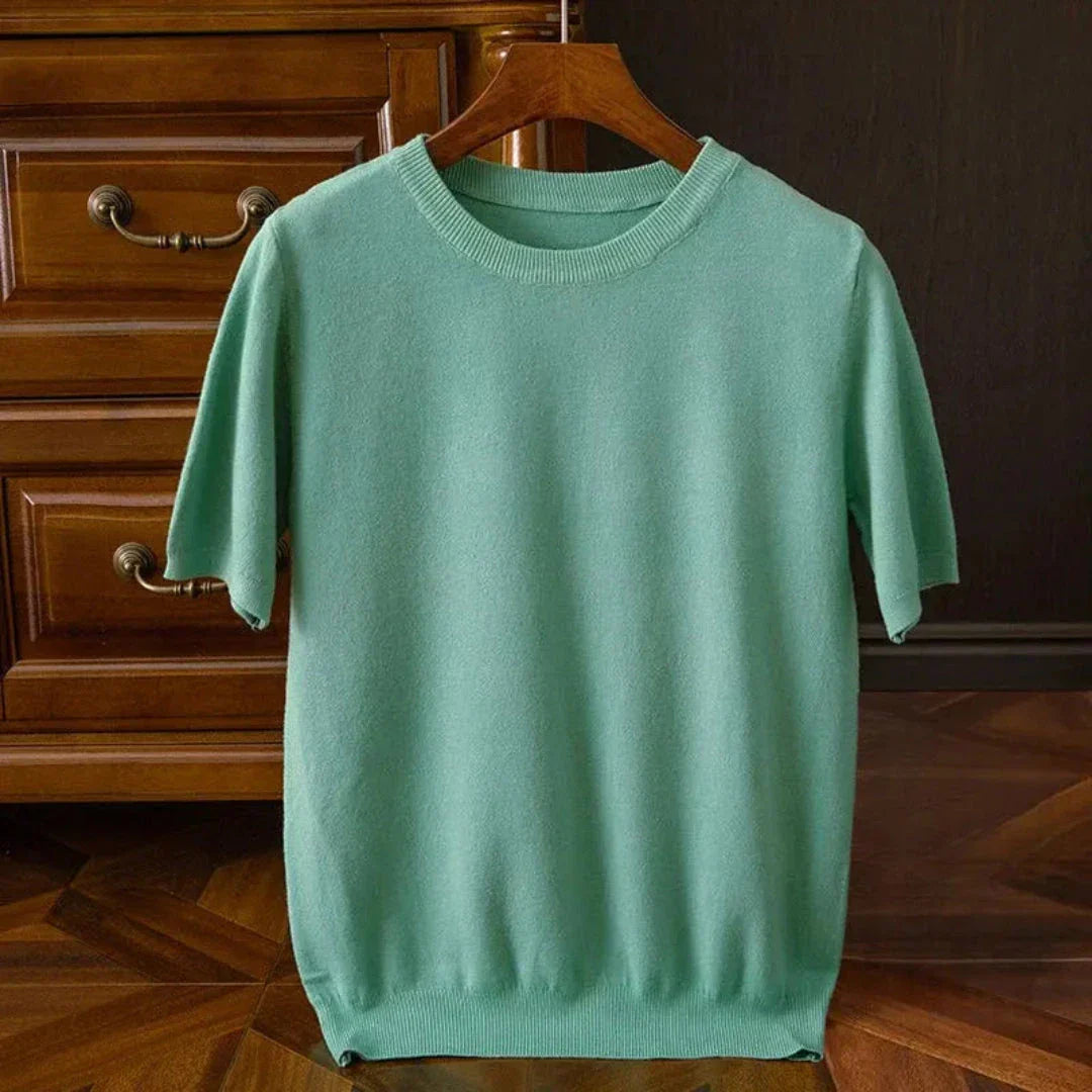 Bruce Wool Short-Sleeve O-Neck Tee By Street-Wave - Luxurious Butter-Soft Knit For Everyday Wardrobe
