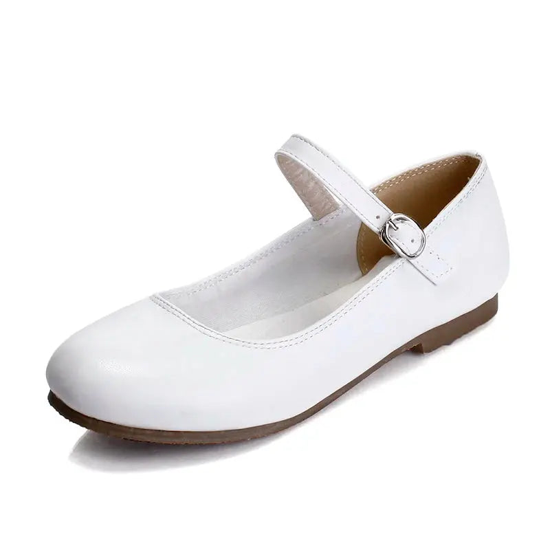 Street-Wave Buckle Strap Ballet Flats For Women Stylish Comfortable Shoes