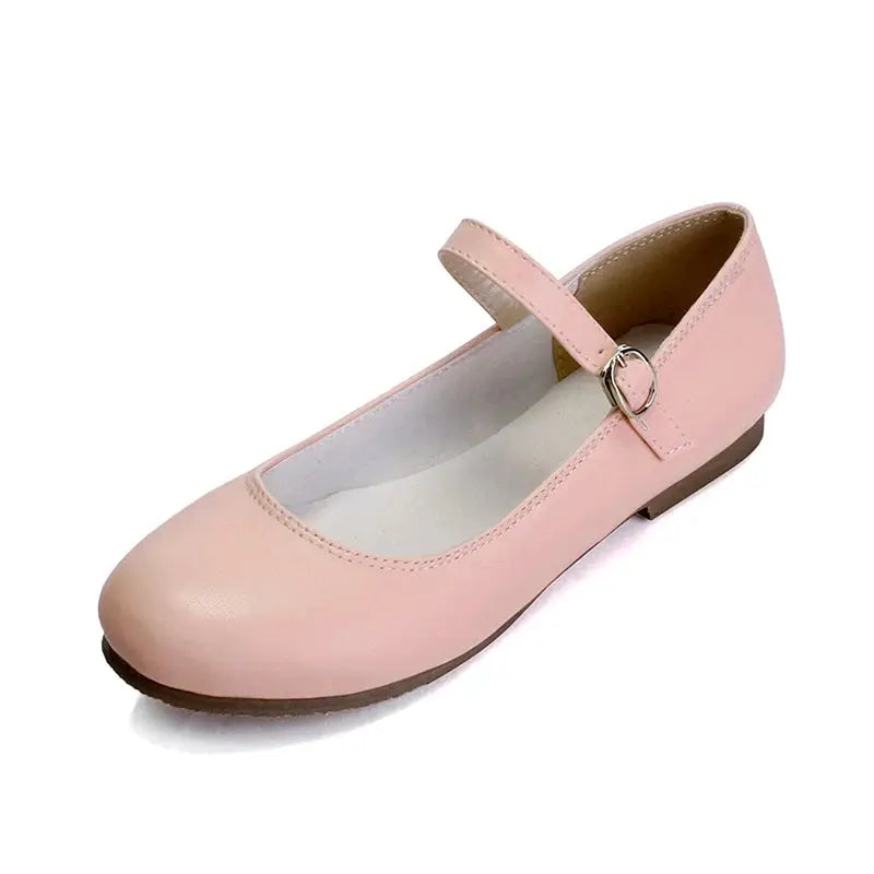 Street-Wave Buckle Strap Ballet Flats For Women Stylish Comfortable Shoes
