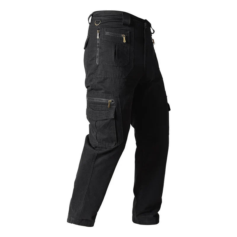 Street-Wave Tactical Cargo Pants With Straight Cut For Outdoor Adventurers, Durable And Versatile