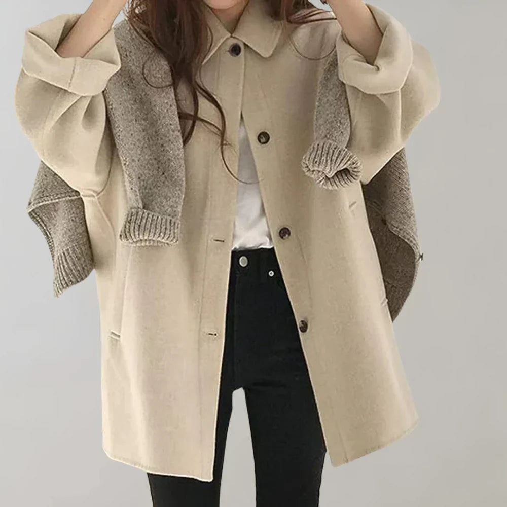 Street-wave Women's Coat With Elegant Cut For Timeless Style And Comfort For All Occasions