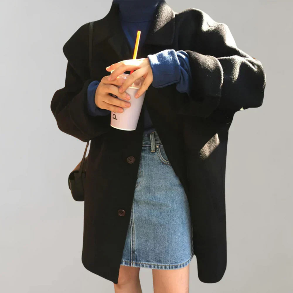 Street-wave Women's Coat With Elegant Cut For Timeless Style And Comfort For All Occasions