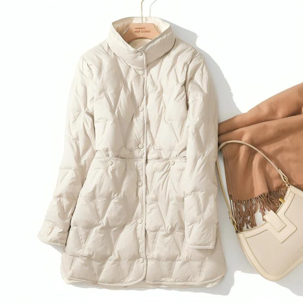 Street-Wave Reversible Mid-Length Down Jacket For Women Warm Two-Sided Style With Premium Duck Down