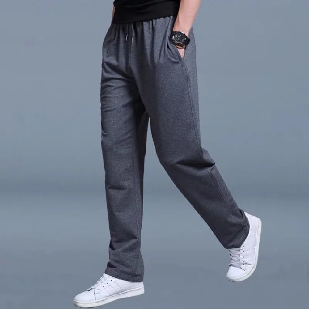 Street-Wave Men Jogging Pants Everyday Soft Cotton Blend Relaxed Fit Pockets