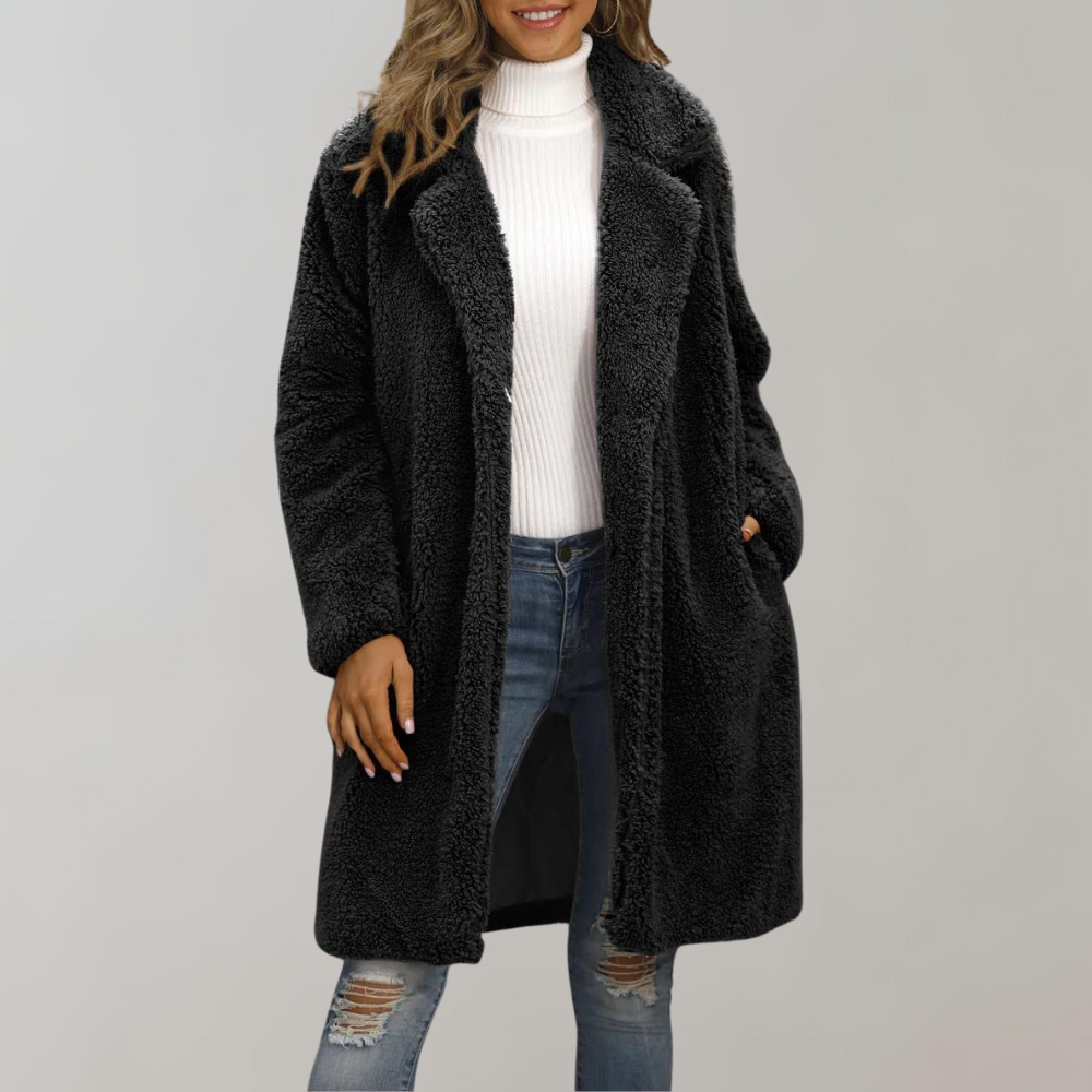 Street-wave Oversized Teddy Coat With Hood Fleece Lined Warm And Cozy For Women Everywhere
