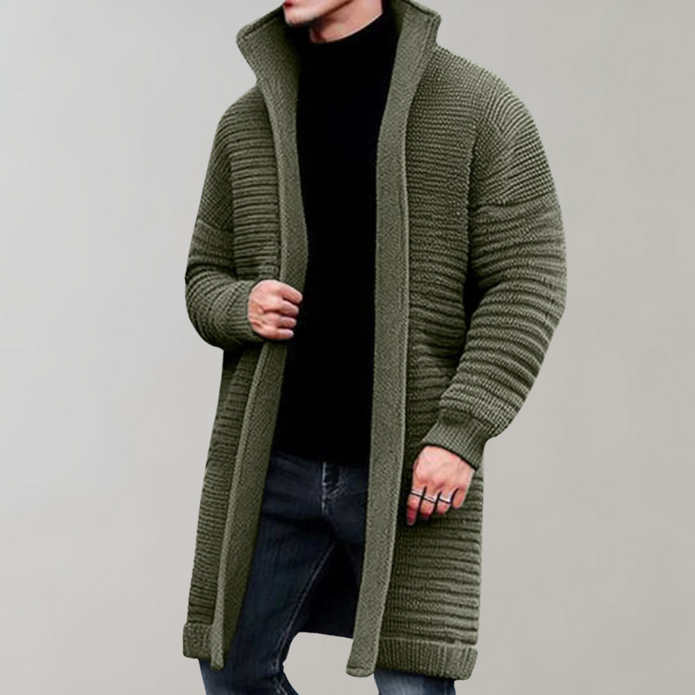 Streetwave Cozy Knit Cardigan For Men Soft Fabric Timeless Design Everyday Comfort
