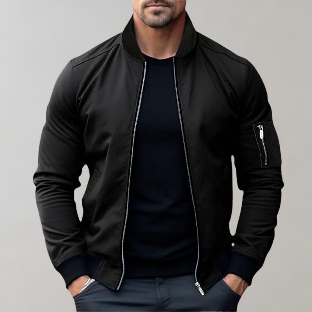 Street-wave Bomber Jacket For Men Stylish All Season Comfort And Versatile Warmth