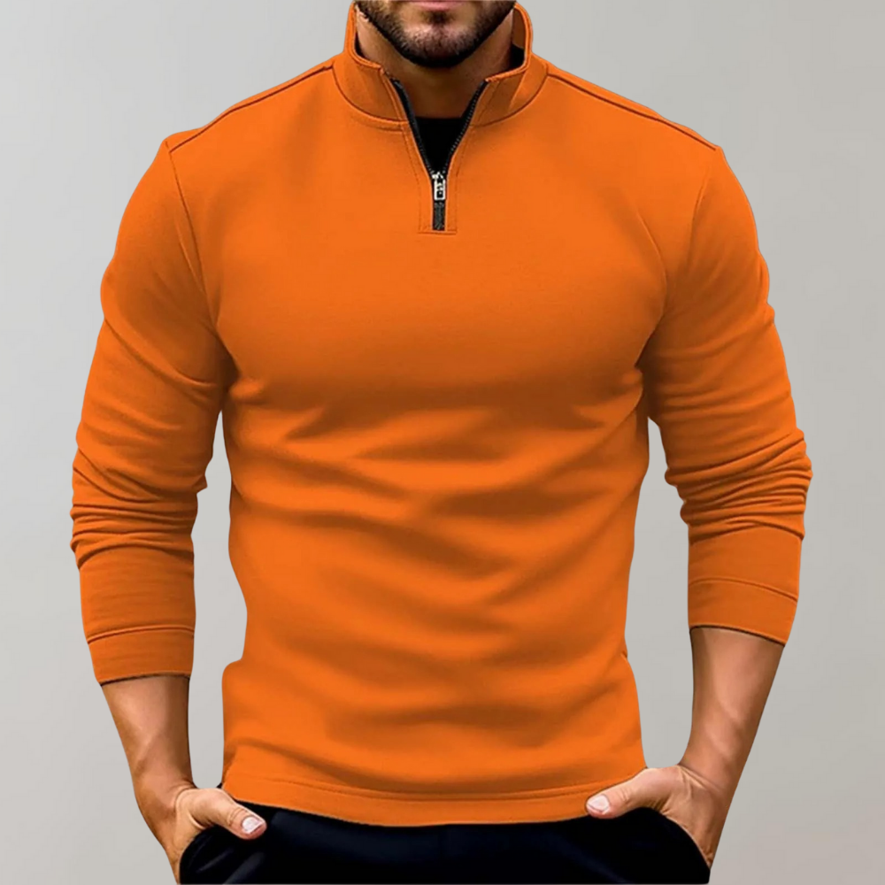 Street-Wave Men's Zip-Up Pullover Soft All-Season Warmth For Casual Everyday Wear