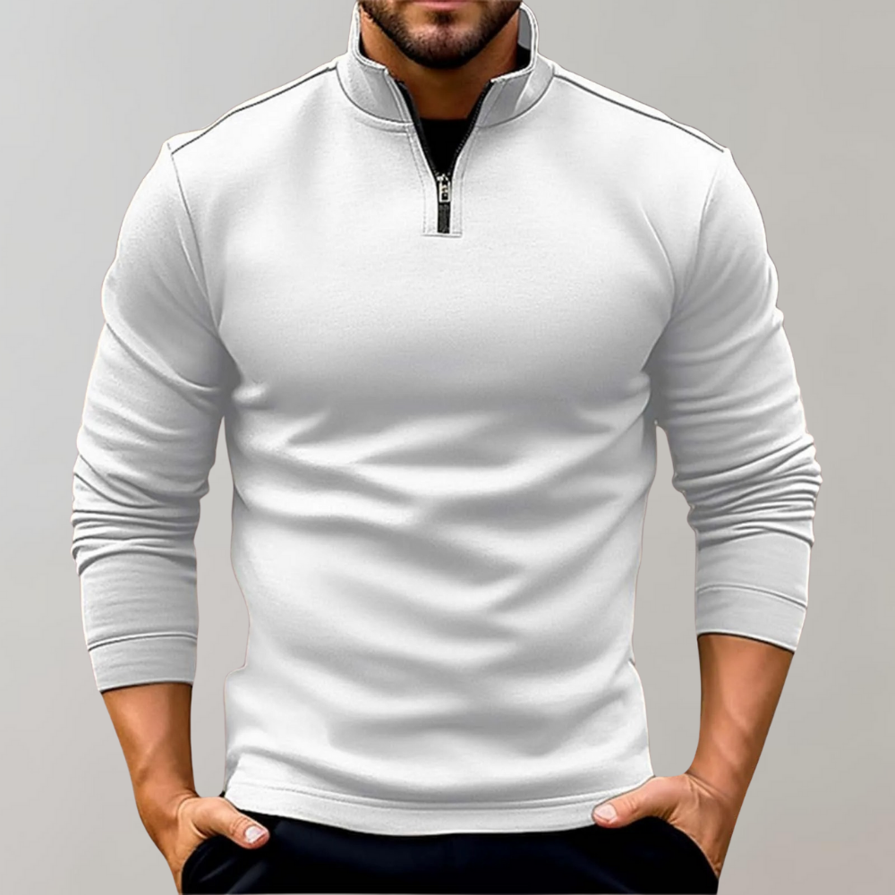 Street-Wave Men's Zip-Up Pullover Soft All-Season Warmth For Casual Everyday Wear
