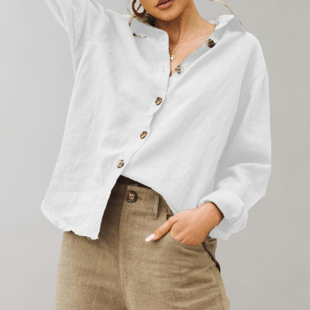 Nordic Flair Women Shirt Relaxed Fit Lightweight Longsleeve