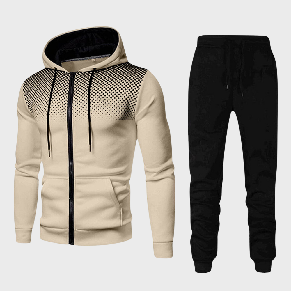 Street-Wave Slim Fit Tracksuit For Men Adjustable Waist