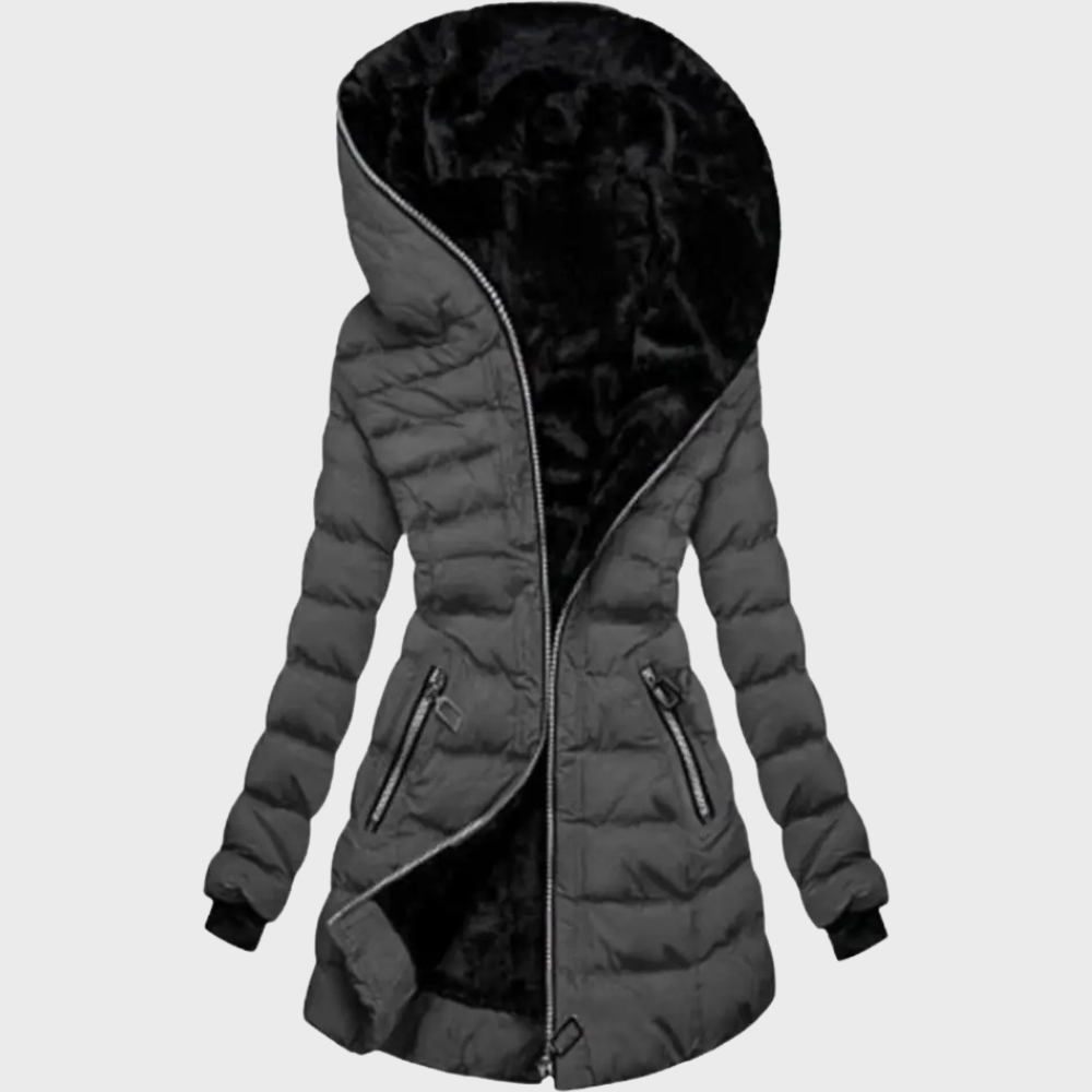 Street-wave Boby Womens Puffer Coat With Plush Fleece Lining For Warmth And Style