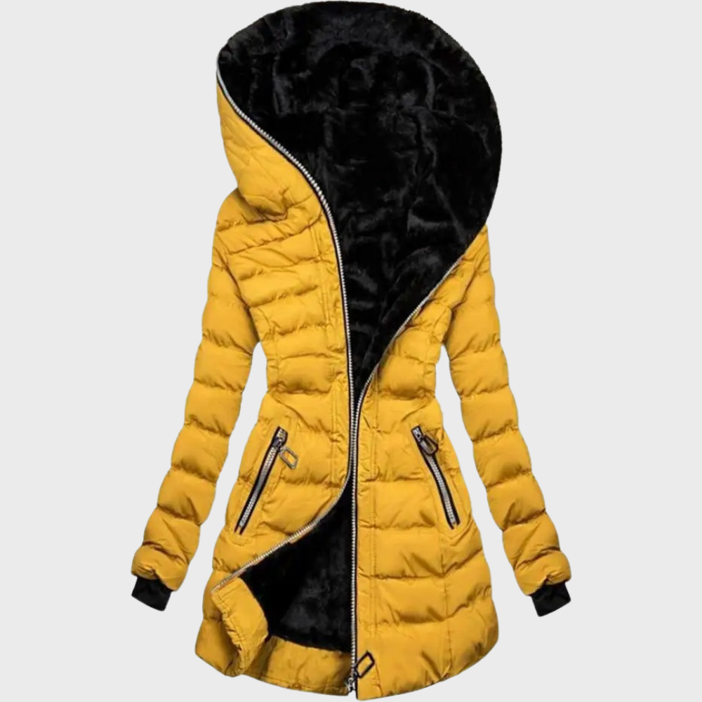 Street-wave Boby Womens Puffer Coat With Plush Fleece Lining For Warmth And Style