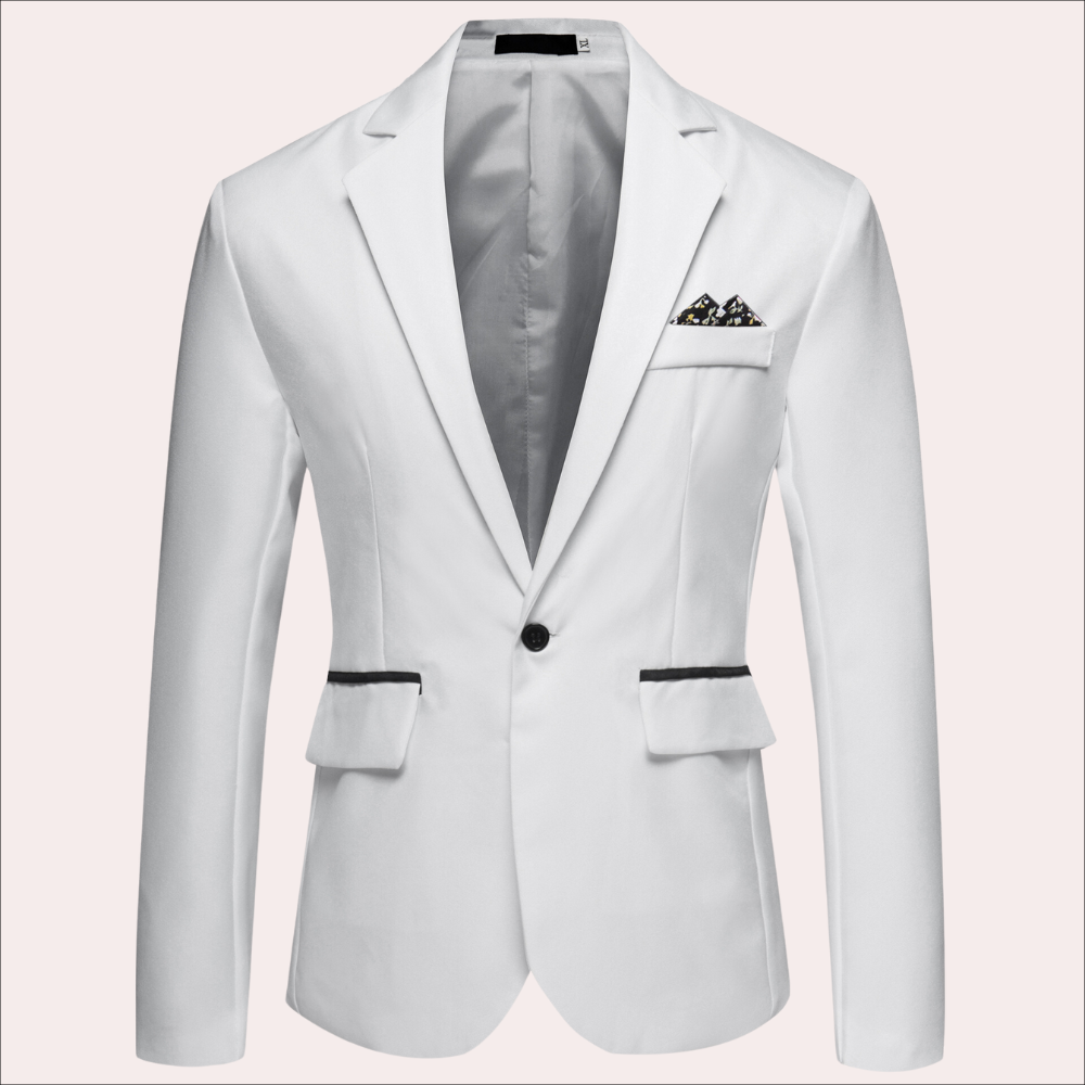 James Men’s Modern Formal Business Blazer By Street-Wave Tailored Jacket For Meetings And Evening Events