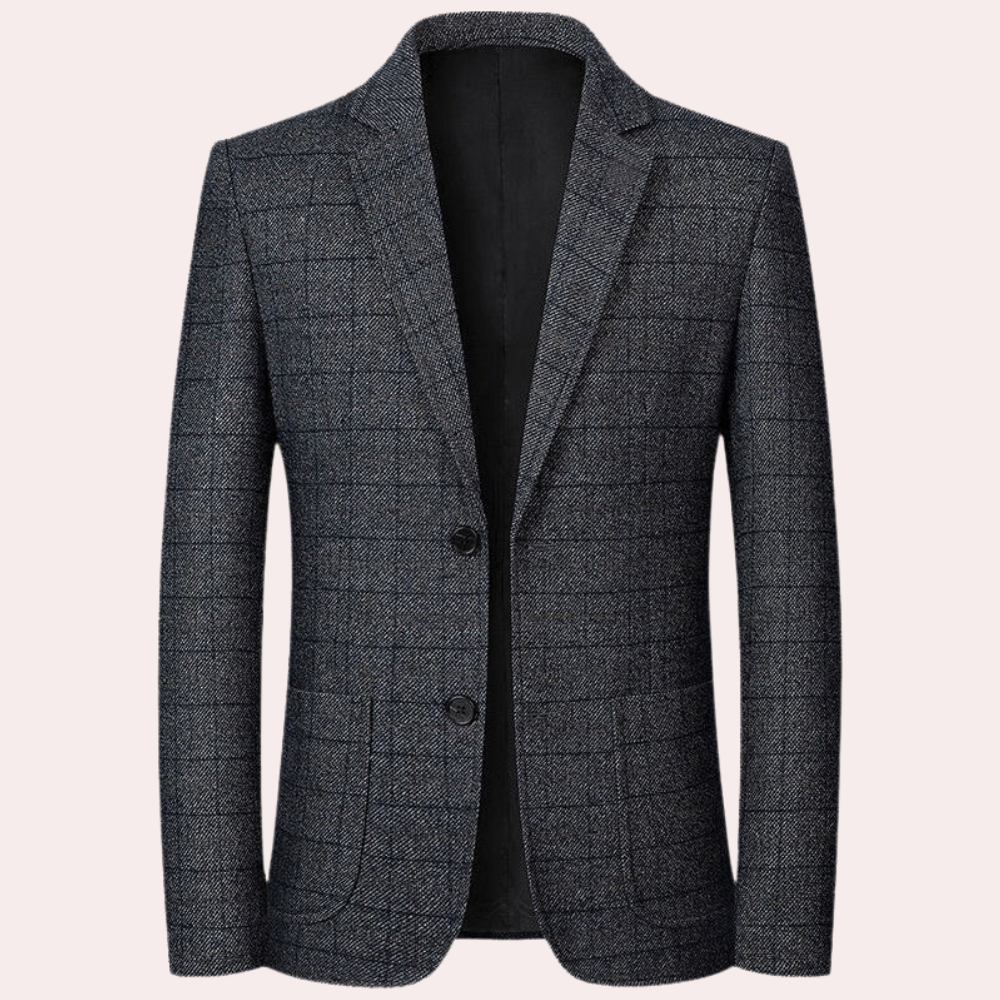Men's Blazer Mimir Retro Plaid - Comfortable Versatile Style By Street-wave For Modern Men