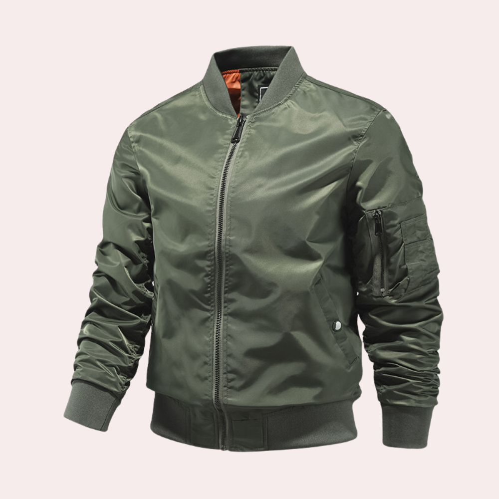 Marshall Lightweight Mens Bomber Jacket Sleek Versatile Everyday Wear For Modern Men
