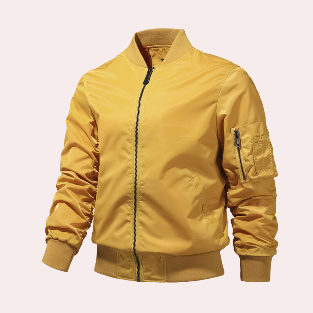 Marshall Lightweight Mens Bomber Jacket Sleek Versatile Everyday Wear For Modern Men