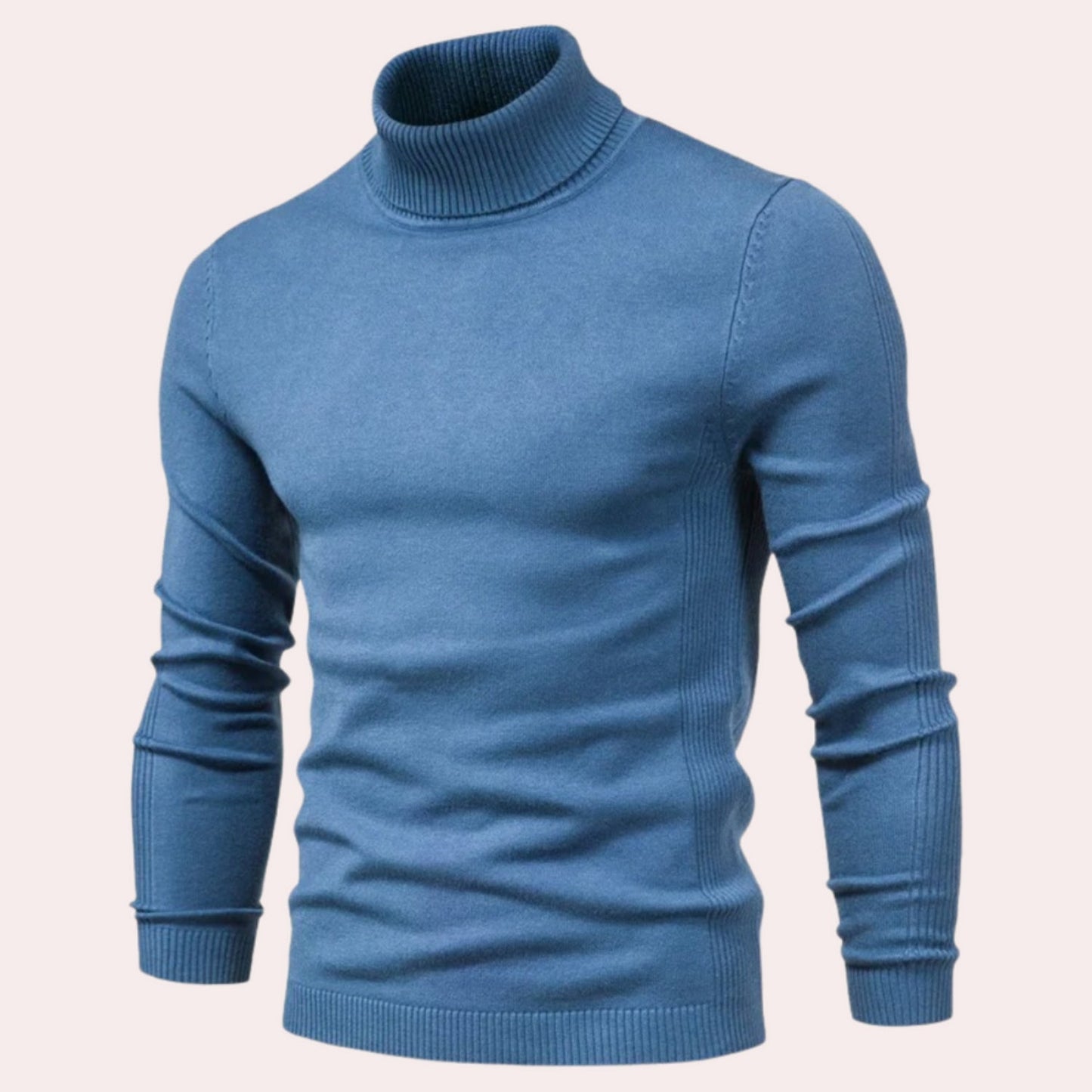 Streetwave Mens Turtleneck Sweater Premium Knit Warm Cozy Comfort For Casual Style