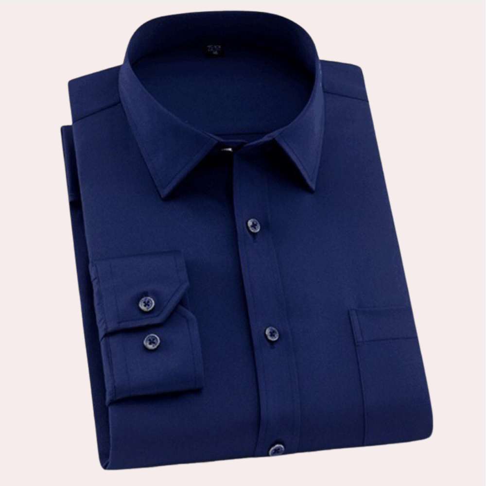 Street-Wave Men's Non Iron Cotton Shirt Adjustable Cuffs