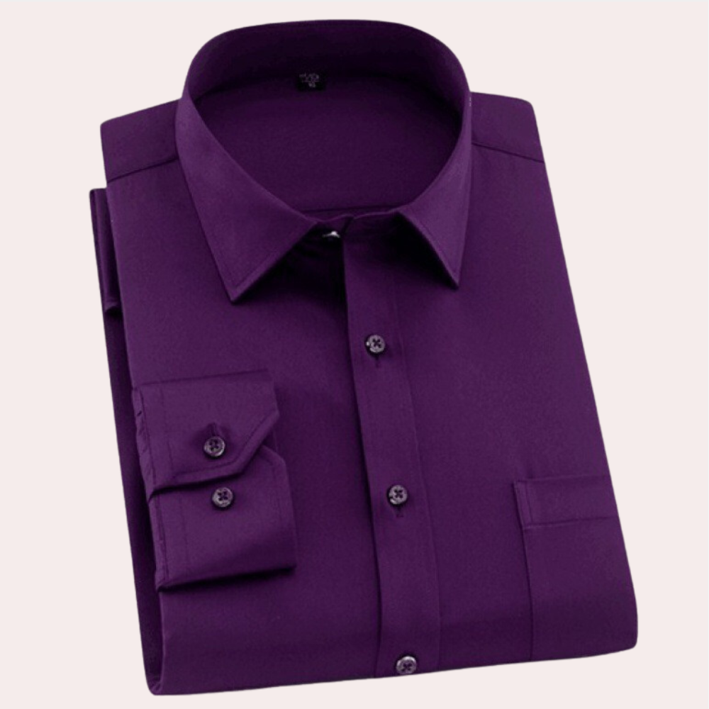 Street-Wave Men's Non Iron Cotton Shirt Adjustable Cuffs