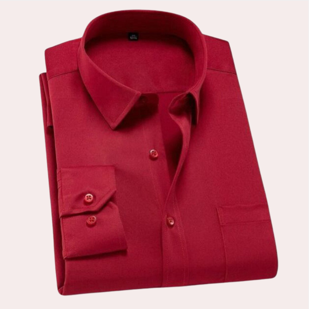 Street-Wave Men's Non Iron Cotton Shirt Adjustable Cuffs