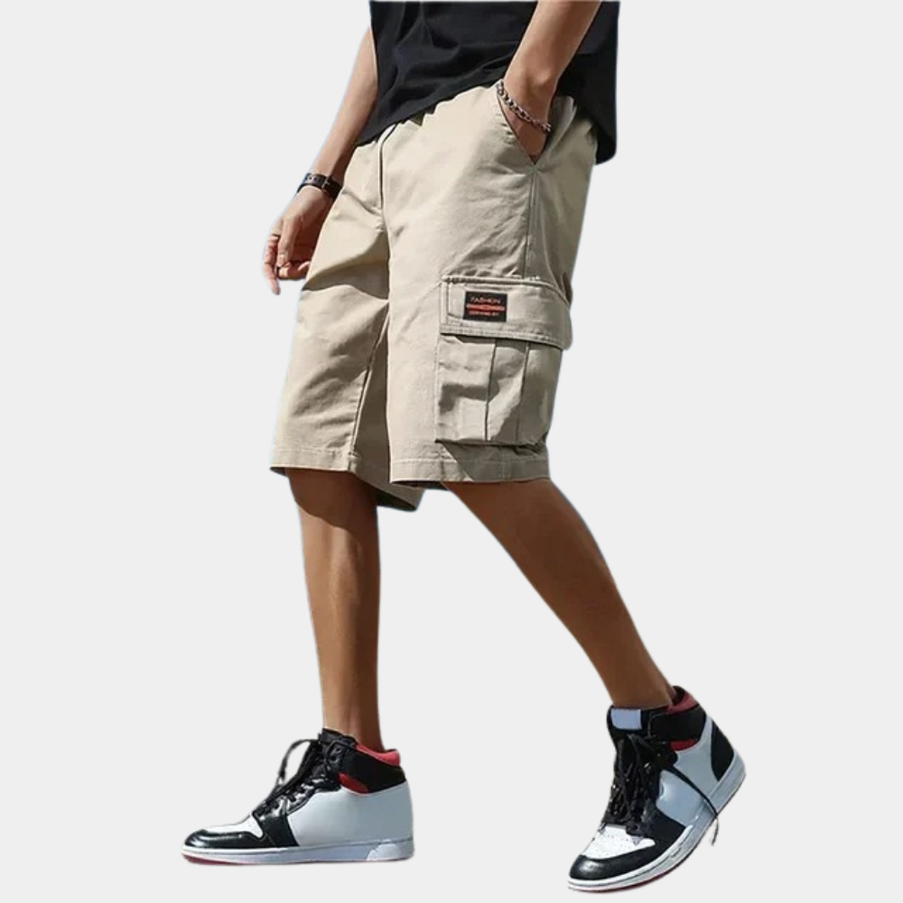Street Wave Mens Cargo Shorts Breathable Cotton With Pockets Outdoor
