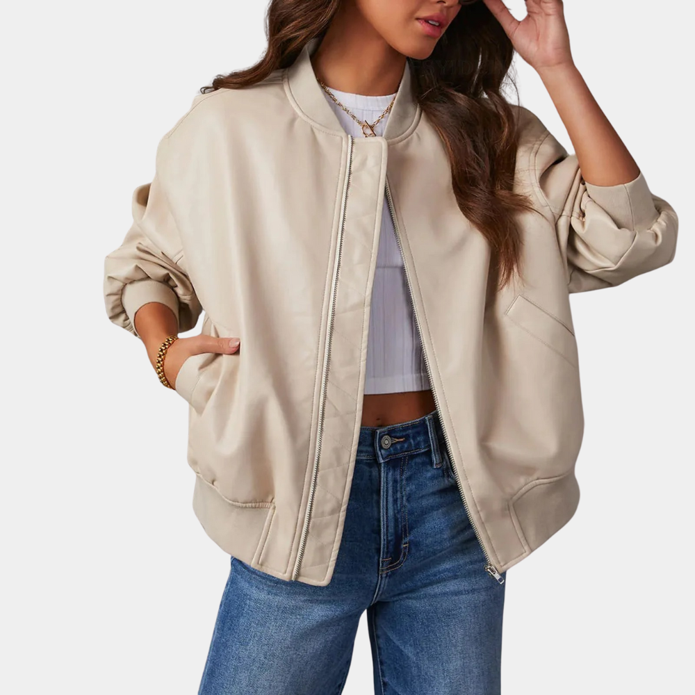 Street-wave Cozy Oversized Womens Jacket For Fall Comfortable Warm Outerwear Everyday Style